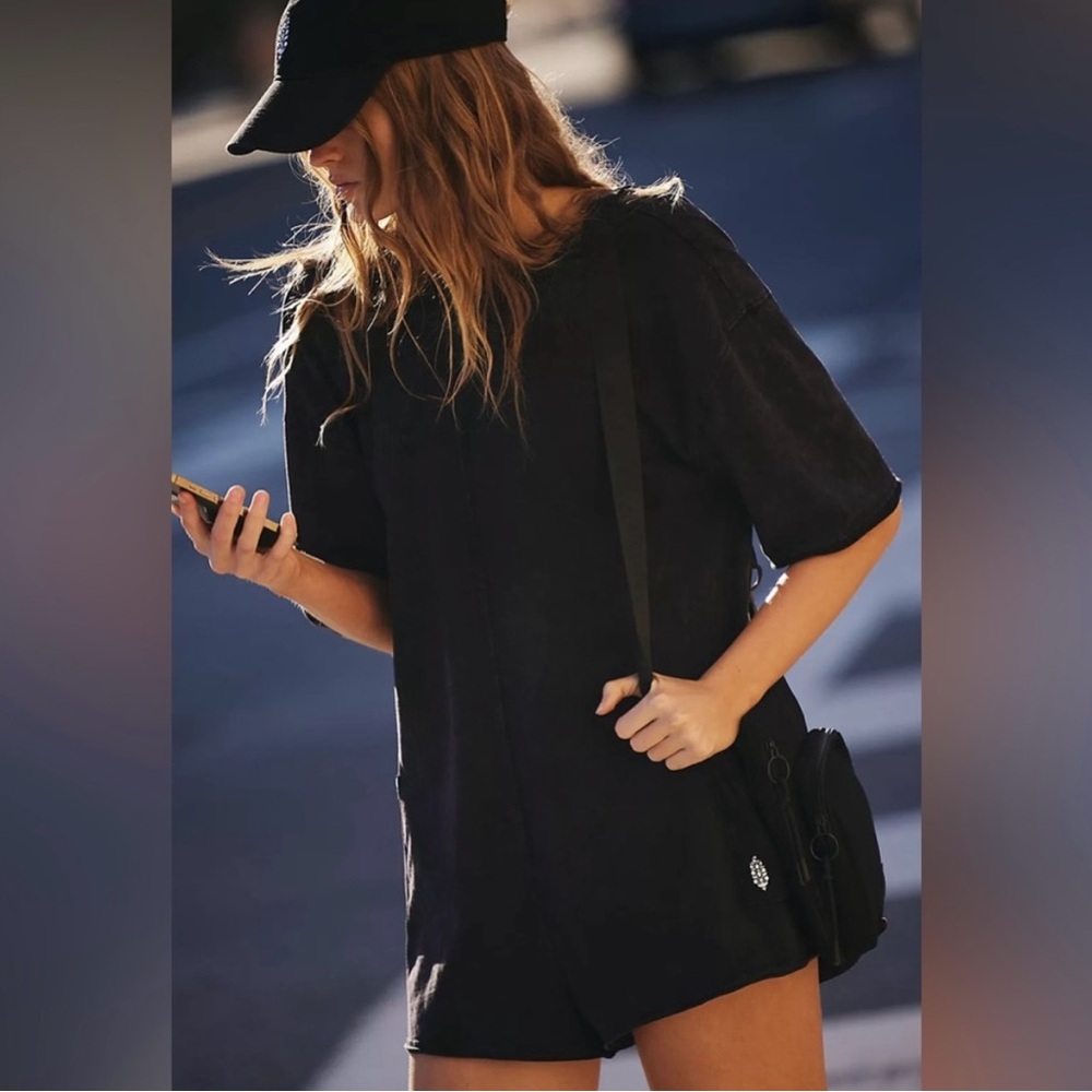 NWT Free People Movement Hot Shot Tee Romper
